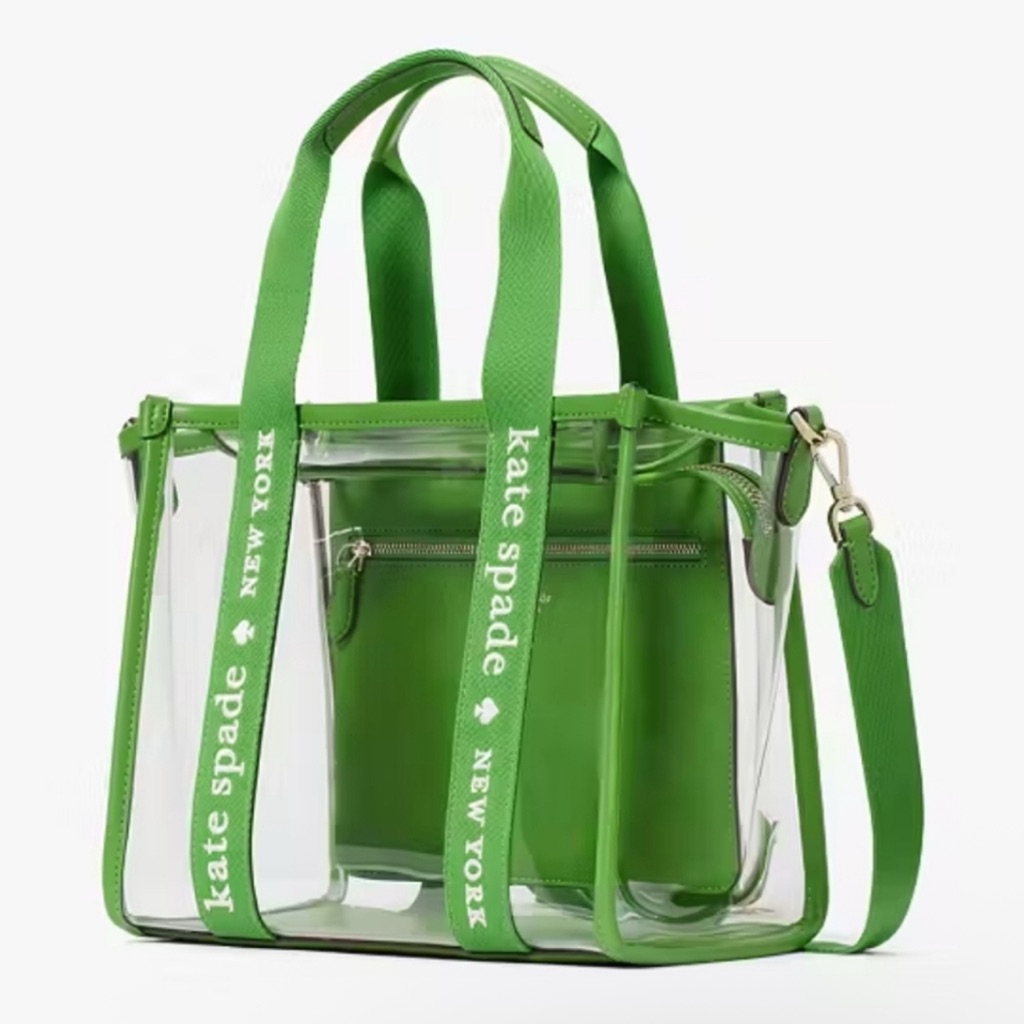 Kate Spade Nwt Kip Clear Tote W/ Crossbody Strap